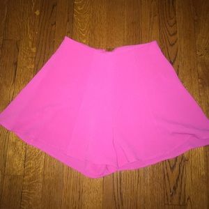 Pink high waisted shorts